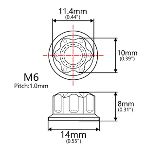Ốc vít nhà sản xuất M5 M6 M8 M10 <span class=keywords><strong>M12</strong></span> M14 Titan đầy đủ các loại hạt titan mặt bích Hex <span class=keywords><strong>NUT</strong></span> - Product Image 2