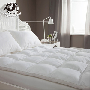 Fournisseurs de Guangzhou Rembourrage doux en <span class=keywords><strong>duvet</strong></span> d'<span class=keywords><strong>oie</strong></span> Bon marché Sur-matelas pour hôtel - Product Image 6