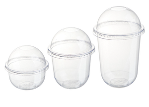 カスタム印刷ロゴ12 /16 /24 oz冷たい飲み物テイクアウト透明プラスチック使い捨て丸底U字型カップアイスコーヒー用 - Product Image 3