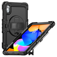 Étui robuste pour tablette avec support rotatif à 360° et bandoulière pour Lenovo Tab M11 Pad 11 2024 2025