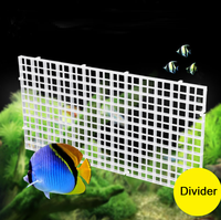 Diviseur de grille de poisson en plastique Support durable Plateau de réservoir de poisson Caisse à oeufs Grille de poisson en plastique durable pour aquarium