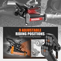 NICECNC pour KTM 390 Duke 2024 2025 2026 Kit de repose-pieds arrière réglables en aluminium CNC