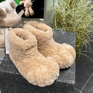 Xinzirain Logo personnalisé 2024 <span class=keywords><strong>bottes</strong></span> <span class=keywords><strong>de</strong></span> <span class=keywords><strong>neige</strong></span> d'hiver pour femmes en coton à fermeture éclair en fourrure douce - Product Image 5