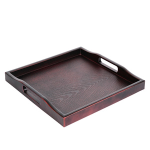 New Chinese style Japanese <b>tea</b> <b>tray</b>/<b>tray</b>, rectangular shape, imitation wood plastic, suitable for home use, imitation wood - Product Image 4
