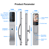 Cerradura Inteligente para Puerta con Reconocimiento Facial 3D para Hotel/Apartamento, WiFi, App, Huella Dactilar, Tarjeta RFID, Código, Sin Llave, Seguridad