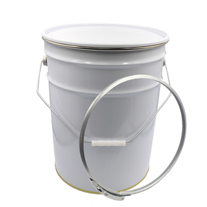 Bidon en métal bleu imprimé ZM 25L, seau étanche antivol <span class=keywords><strong>antirouille</strong></span> pour le stockage de peinture industrielle - Product Image 2