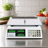 Timbangan LCD 40kg untuk Stand Buah dengan Layar Backlit dan Baki Stainless Steel