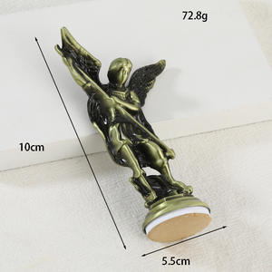 Decoración Vintage para el Hogar y la Oficina, Adorno Artesanal de Metal, Figura de Miguel Ángel, Grabado Intrincado - Product Image 4