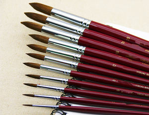 Bview Art Hot Kit de 12 pinceaux en crin de cheval pour artiste, <span class=keywords><strong>acrylique</strong></span>, aquarelle, <span class=keywords><strong>gouache</strong></span> - Product Image 3