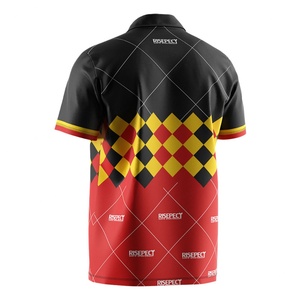 เสื้อยืดแขนสั้นลำลองแบบซับลิเมชั่นขายส่ง เสื้อโปโลสำหรับผู้ชาย เหมาะสำหรับใส่ทำงานหรือเล่นดาร์ท - Product Image 4