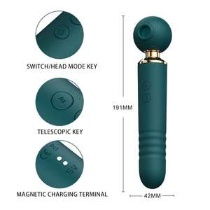 Neuer Magischer Saugender Stoßender Vibrierender <span class=keywords><strong>Dildo</strong></span> G-Punkt Lesbischer Japanischer Massage-Stab Vibrator für Frauen Silikon+ABS Valentinstag - Product Image 3