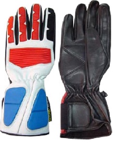 Guantes de conducción para deportes de invierno de cuero genuino, estilo protector para motorista, para ciclismo al aire libre - Product Image 1
