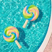 Riesiger Aufblasbarer Lollipop-Pool-Float für Kinder - PVC-Material Langlebige Schwimmhilfen für Sommer Strand und Schwimmen