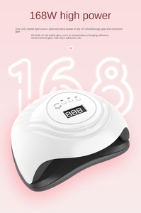 Lampe UV pour ongles 168W, 36 LED, séchage rapide du vernis gel, sécheuse de photothérapie professionnelle pour salon, bricolage, nail art, manucure - Product Image 6