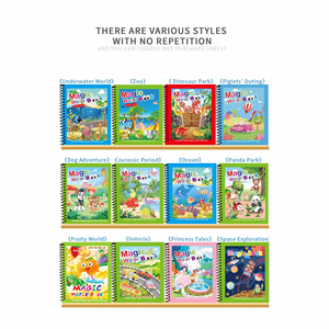 Livre de <span class=keywords><strong>coloriage</strong></span> magique à l'eau réutilisable, best-seller, pour enfants, jouet éducatif à base de papier pour dessiner et peindre à l'eau - Product Image 1