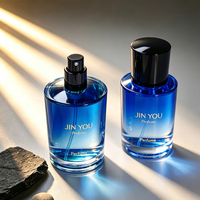 Flacon de parfum en verre de luxe personnalisé, cylindre avec pompe pulvérisatrice, flacon de parfum vide, 30 ml, 70 ml, 100 ml, emballage écologique anti-fuite