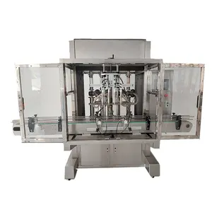 China Customized Automatic Servo Base Small Sanitizer Water Liquid Filling Machine