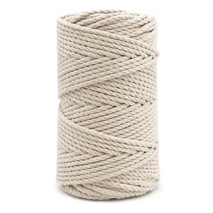 Cuerda de algodón recubierta de 3mm para textiles del hogar y calzado ligero, tallas 2mm, 3mm, 4mm, 5mm, 8, venta al por mayor - Product Image 1