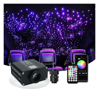 JINXIN Promotion Kit de Plafonnier LED RVBW 16W à Fibre Optique pour Voiture avec Télécommande en Aluminium Effet Ciel Étoilé
