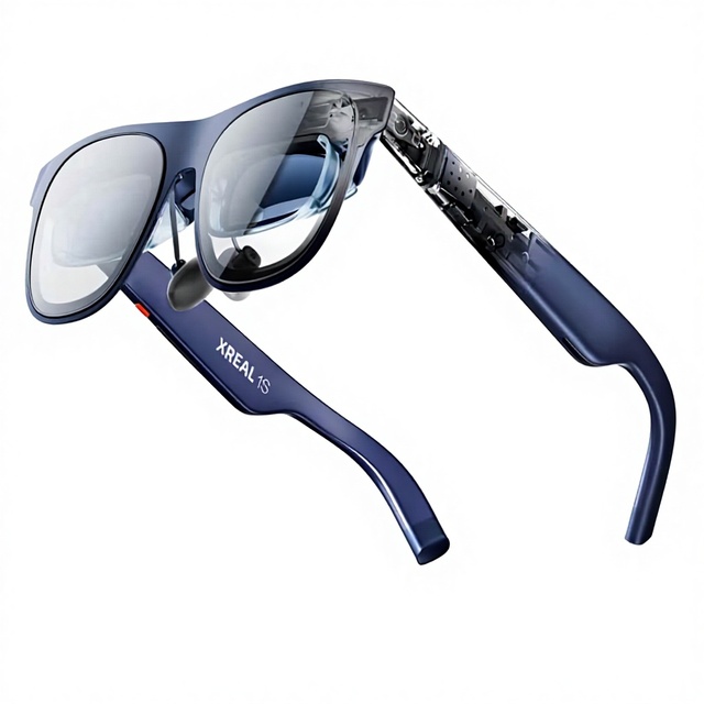 XREAL 1S AR Glasses 500" Virtual Screen 52 FOV Native 3DoF 3D Mode X1 Chip Supports USB-C DP iPhone 17/16/15 Switch 2 Gaming