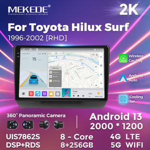 Mekede voiture android lecteur dvd QLED écran tactile 9 pouces carte ventilateur de refroidissement écran partagé musique pour Toyota Hilux <span class=keywords><strong>Surf</strong></span> 1996-2002 RHD - Product Image 2