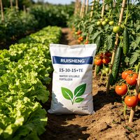 Poudre soluble NPK 15-30-15+TE directement de l'usine pour l'enracinement des plants, la phase de germination pré-fleurissement, FOB Qingdao, étiquette OEM