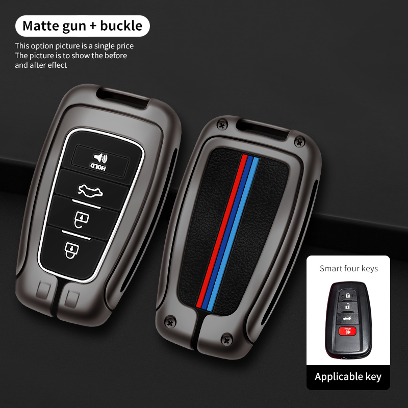Étui simple pistolet mat (4 boutons)