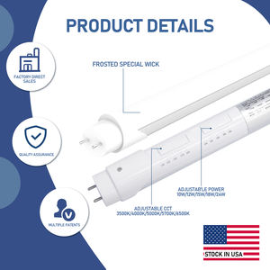 Сша в наличии 3500K/4000K/5000K/5700K/6500K 10W 12W 18W 22W 36W 2ft 4ft Tubelight 8ft T8 <span class=keywords><strong>Led</strong></span> Tube Light - Product Image 2
