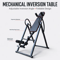 Table d'inversion robuste avec supports de cheville sécurisés, pliable, pour étirements dorsaux par gravité, équipement de thérapie par inversion pour entraînement en intérieur