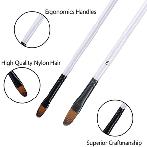 Tête en nylon Manche en bois Pinceau de <span class=keywords><strong>peintre</strong></span> 12 pièces Pinceau de <span class=keywords><strong>peintre</strong></span> professionnel - Product Image 5