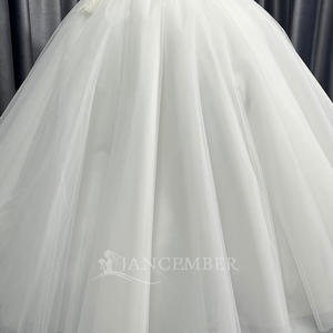Robe de mariée élégante, robe de mariée ornée de fleurs, Vestidos De Novias, robe de soirée en dentelle à sequins et perles, Nigéria Lscm04 Jancember - Product Image 6