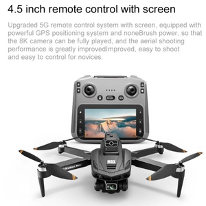 Nouveau drone GPS V168 MAX professionnel avec caméra 4K, FPV aérien, évitement d'obstacles, télécommande à grand écran, drone pliable - Product Image 4