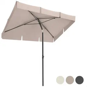 Balcone regolabile in alluminio poliestere Upf50 + ombrellone ombrelloni rettangolari impermeabili per giardino esterno spiaggia