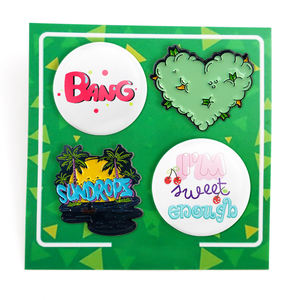 סיכות דש בהתאמה אישית מסגסוגת מתכת בציפוי אמייל רך צבעוני, מתנות סיטונאיות לקישוט בגדים, למזכרות - Product Image 2