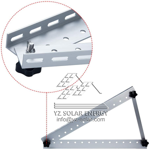 Hệ thống giá đỡ tấm pin năng lượng mặt trời bằng nhôm CE 2023, kiểu tam giác có thể điều chỉnh, chất liệu Al6005-T5, dùng cho mái bằng hoặc mặt đất - Product Image 2
