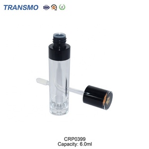 Custom Lip Oil Tube Packaging Custom <b>Brush</b> Lipgloss Bottle 6ml Round Empty Lip Gloss Tubes - Product Image 5