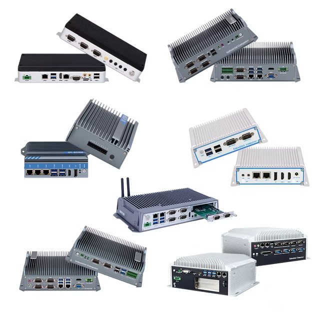 Fanless Industry Mini Box Pc Embedded Computer Support Custom Aluminium Alloy I3 I5 I7 Mini Box Pcs With Pcie Slots