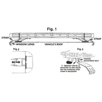 120cm Ultradünne Bernsteinfarbene LED-Warnleuchte 88LED Notfall-Blitzlicht für Abschleppwagen Krankenwagen Bergungsfahrzeug 12-24V