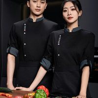 Chaqueta de Chef para Restaurante de Comida Rápida, Uniforme de Cocina, Chaqueta de Chef Tradicional China