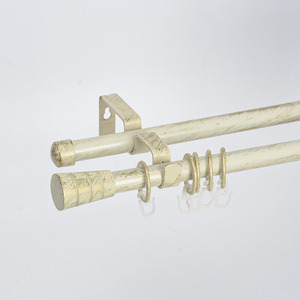<span class=keywords><strong>Tringle</strong></span> pour <span class=keywords><strong>rideau</strong></span> Double ajustable finition en aluminium, accessoire de salon, jeu européen Simple, nouveauté, 2020 - Product Image 6