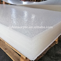 Plaque acrylique décorative en PMMA transparent de 4x8 pieds, prix usine Yishun, vente en gros