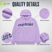 Hoodie personnalisé 400 g/m², hoodies Spider, design de fournisseurs, coton de haute qualité, streetwear unisexe