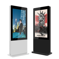 Freistehender 55 Zoll 2K Outdoor 3500cd/m² Werbe-Touchscreen-Totem Wasserdicht IP65 LCD Digital Signage und Display