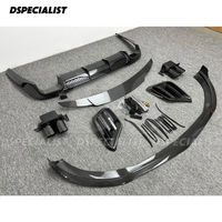   Kit carrosserie en fibre de carbone sèche avec lèvre avant, diffuseur arrière et aileron arrière pour Mercedes-Benz Classe S W223 S450 S500 2021-2024