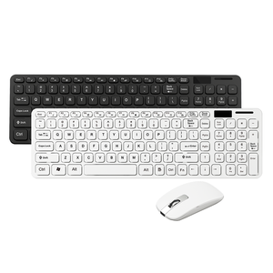 Combo clavier et souris sans fil Banda 2.4G taille standard pour PC portable ordinateur de bureau avec <span class=keywords><strong>film</strong></span> protecteur transparent - Product Image 5