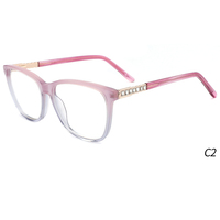 Femmes Acétate Montures de lunettes mode acétate avec diamant montures optiques Nouvelle arrivée