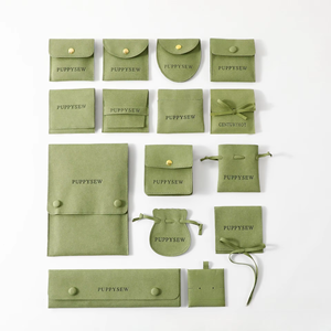 Pochette personnalisée pour bijoux (bracelet, bague, boucles d'oreilles, collier) avec logo – Vente en gros - Product Image 1