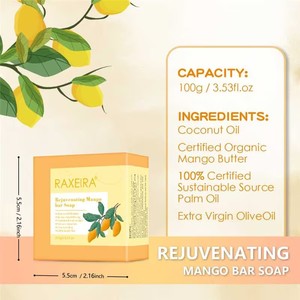 Bán Buôn Handmade Tinh Dầu Món Quà Ưa Thích Làm Trắng Tắm Hữu Cơ Trái Cây Tự Nhiên Hương Thơm Mặt Xoài Xà Phòng Thanh - Product Image 6