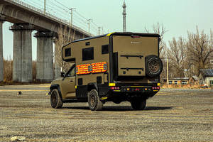 LHD Ultimate Luxury Olive Pickup Motorhome 4*4 Engine Euro 6 RV Sale for European Adventures Camper Truck Ready Excitation - Product Image 4