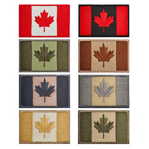Écussons brodés en forme de feuille d'érable du drapeau canadien pour la décoration des vêtements - Product Image 2